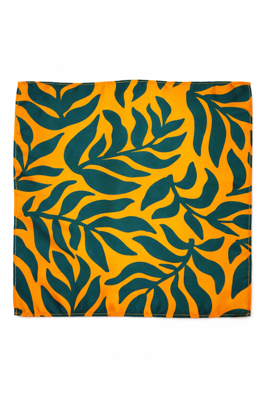 Bold Tropical Silk Pocket Square by Monzoro