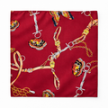 Burgundy Butterfly Charms Silk Pocket Square by Monzoro