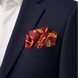 Burgundy Butterfly Charms Silk Pocket Square by Monzoro – view 5
