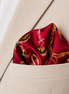 Burgundy Butterfly Charms Silk Pocket Square by Monzoro – view 20