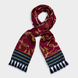Burgundy Butterfly Charms Silk Scarf by Monzoro – view 11