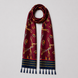 Burgundy Butterfly Charms Silk Scarf by Monzoro – view 12