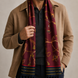 Burgundy Butterfly Charms Silk Scarf by Monzoro – view 25