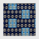 Chain Loop Blue Silk Pocket Square by Monzoro – view 10
