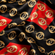 Chain Loop Red Silk Pocket Square by Monzoro – view 12