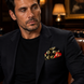 Chain Loop Red Silk Pocket Square by Monzoro – view 16