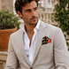 Chain Loop Red Silk Pocket Square by Monzoro – view 17