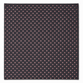 Charcoal Grey with Pink Polka Dots Silk Pocket Square by Monzoro