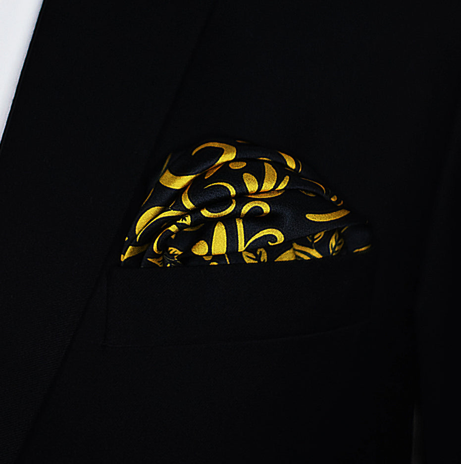 Chinese Floral Art – Silk Pocket Square by Monzoro – view 11