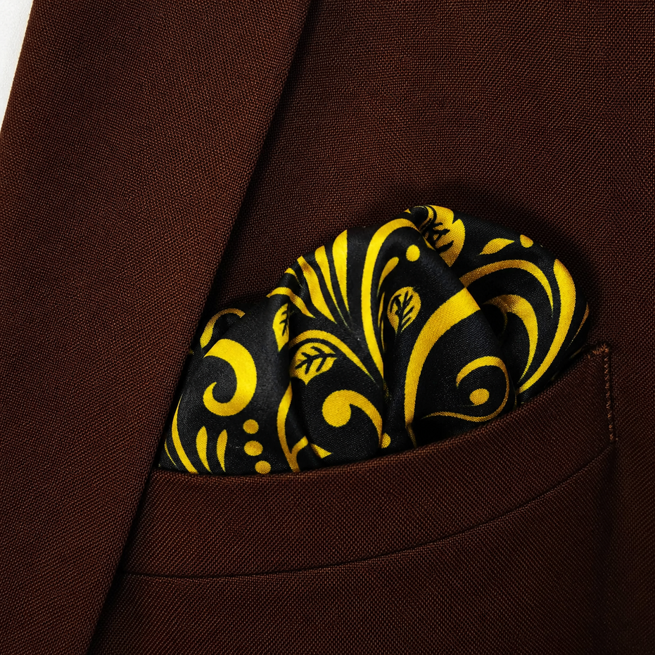 Chinese Floral Art – Silk Pocket Square by Monzoro – view 19
