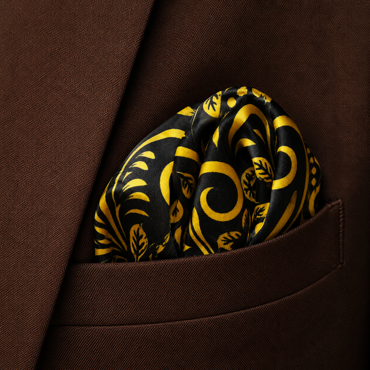Chinese Floral Art – Silk Pocket Square by Monzoro – view 25