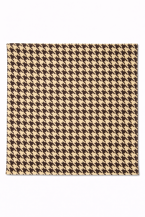 Classic Houndstooth Silk Pocket Square by Monzoro