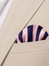 Coastal Stripes Silk Pocket Square by Monzoro – view 18