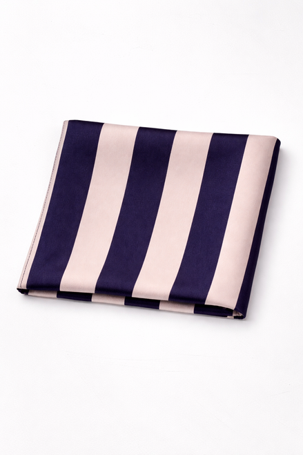 Coastal Stripes Silk Pocket Square by Monzoro – view 2