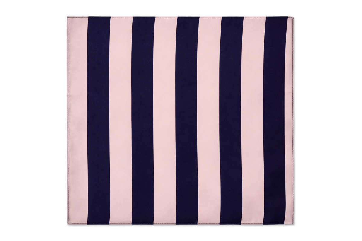 Coastal Stripes Silk Pocket Square by Monzoro