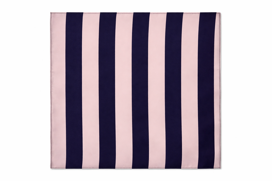 Coastal Stripes Silk Pocket Square by Monzoro