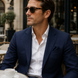 Deep Navy Silk Pocket Square by Monzoro – view 12