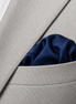 Deep Navy Silk Pocket Square by Monzoro – view 15