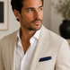 Deep Navy Silk Pocket Square by Monzoro – view 16