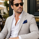 Deep Navy Silk Pocket Square by Monzoro – view 17