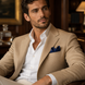 Deep Navy Silk Pocket Square by Monzoro – view 18