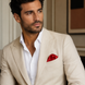 Deep Red Silk Pocket Square by Monzoro – view 16