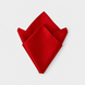 Deep Red Silk Pocket Square by Monzoro – view 2