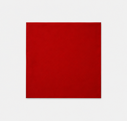 Deep Red Silk Pocket Square by Monzoro