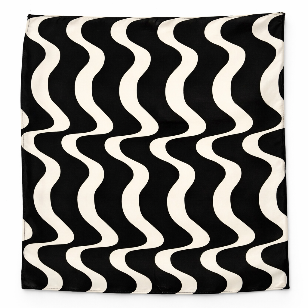 Eclipse Flow Silk Pocket Square by Monzoro – view 3