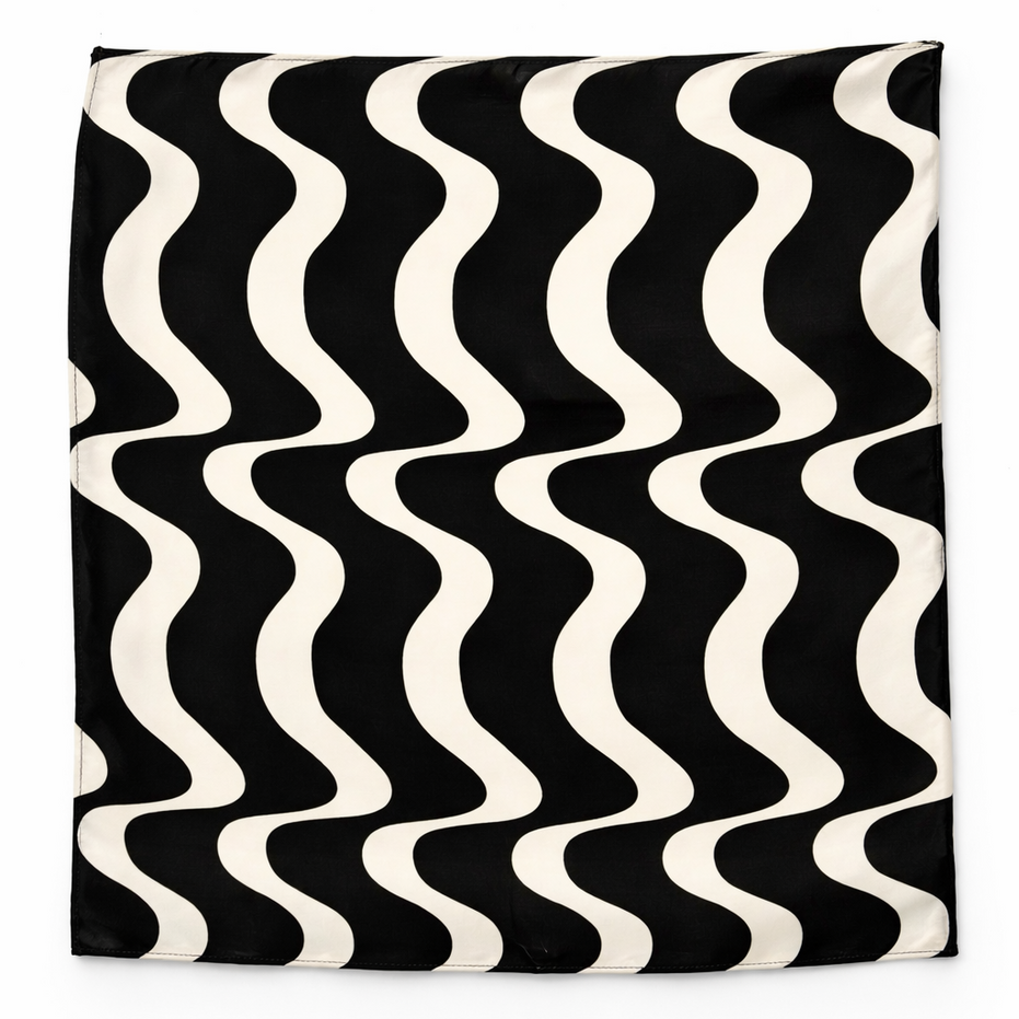 Eclipse Flow Silk Pocket Square by Monzoro – view 3