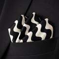 Eclipse Flow Silk Pocket Square by Monzoro – view 4