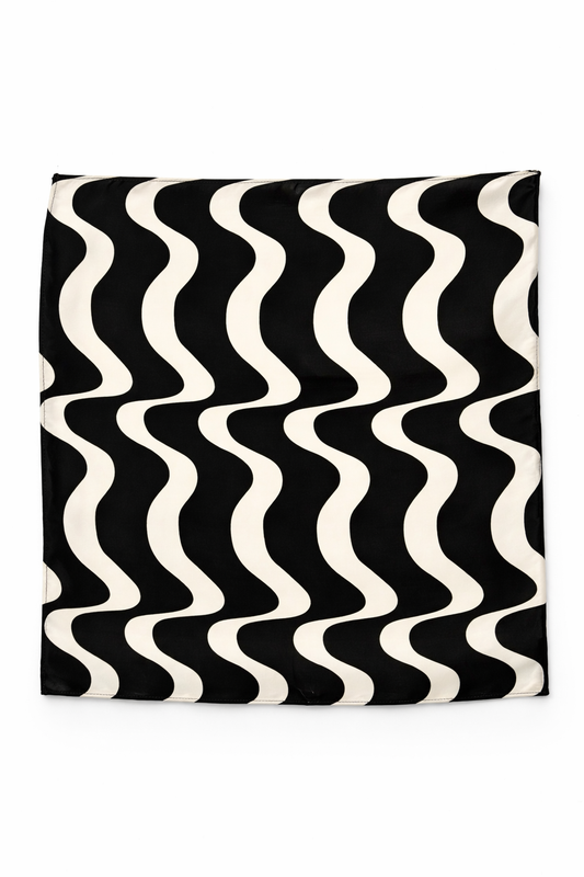 Eclipse Flow Silk Pocket Square by Monzoro