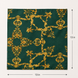 Emerald with Gold Pattern Silk Pocket Square by Monzoro – view 18