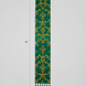 Emerald with Gold Pattern Silk Scarf by Monzoro – view 9