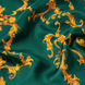 Emerald with Gold Pattern Silk Scarf by Monzoro – view 11