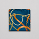 Equestrian Silk Pocket Square with Gold Details by Monzoro – view 13