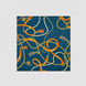 Equestrian Silk Pocket Square with Gold Details by Monzoro – view 14