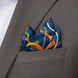 Equestrian Silk Pocket Square with Gold Details by Monzoro – view 17