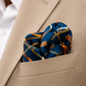 Equestrian Silk Pocket Square with Gold Details by Monzoro – view 20