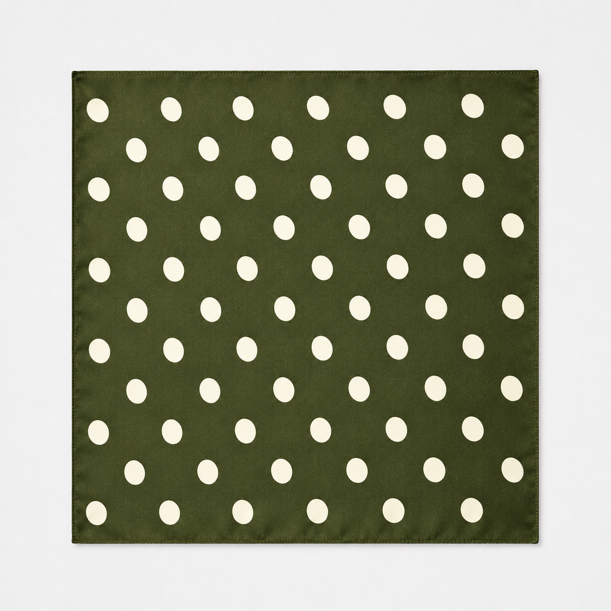 Forest Polka Silk Pocket Square by Monzoro – view 7