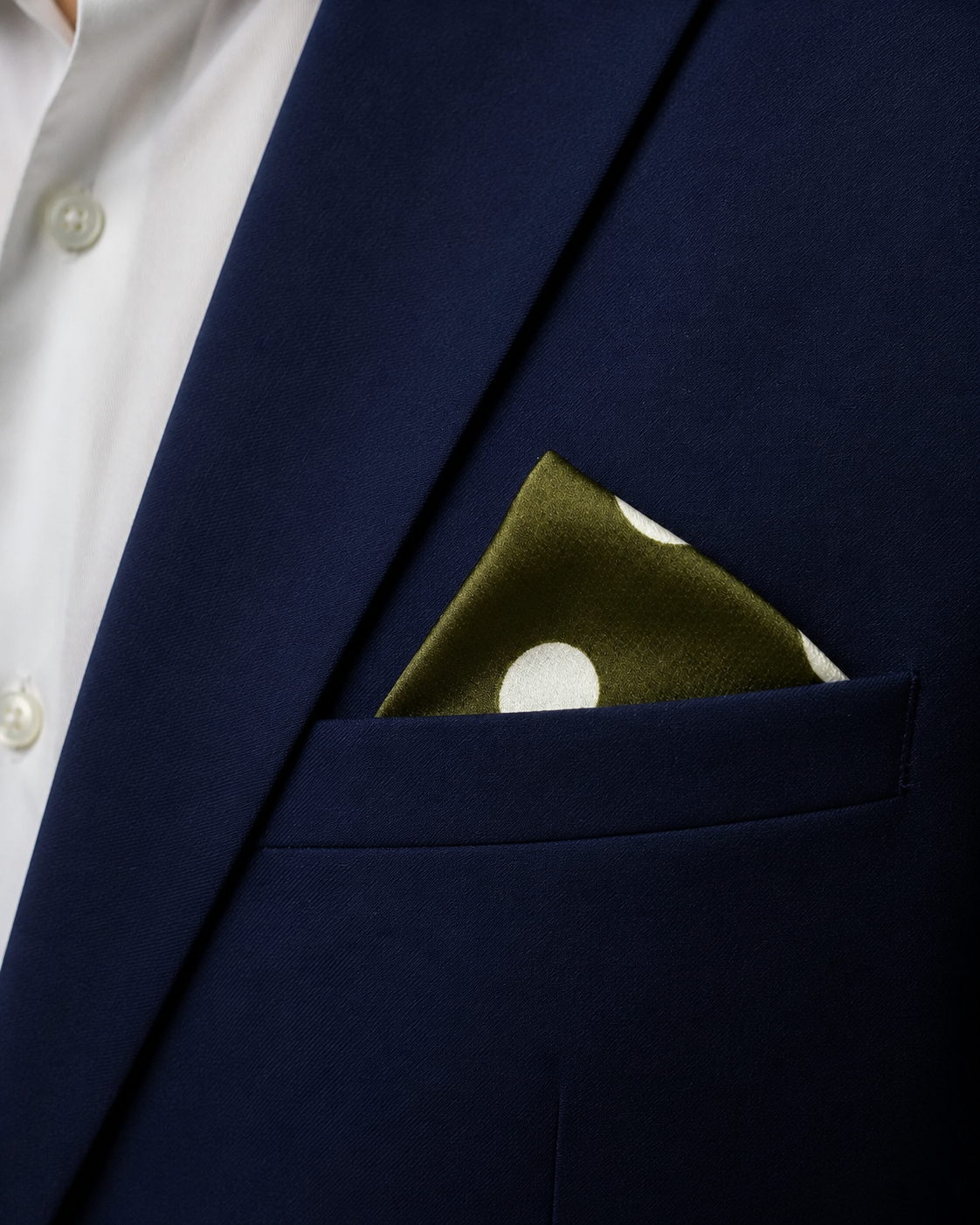 Forest Polka Silk Pocket Square by Monzoro – view 20