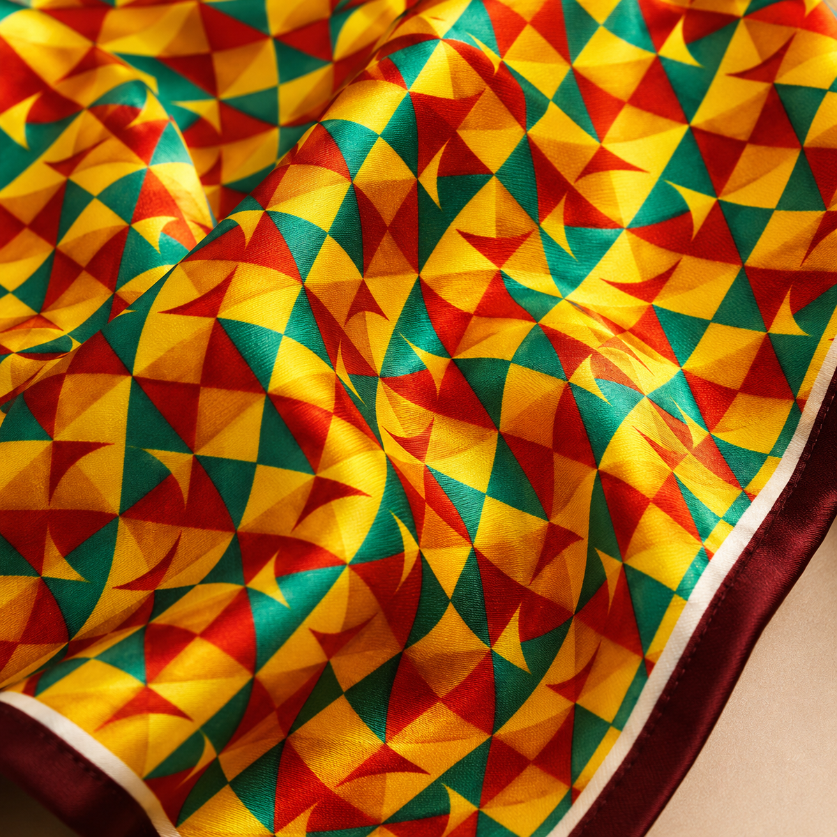 Geometric Art - Silk Pocket Square by Monzoro – view 8
