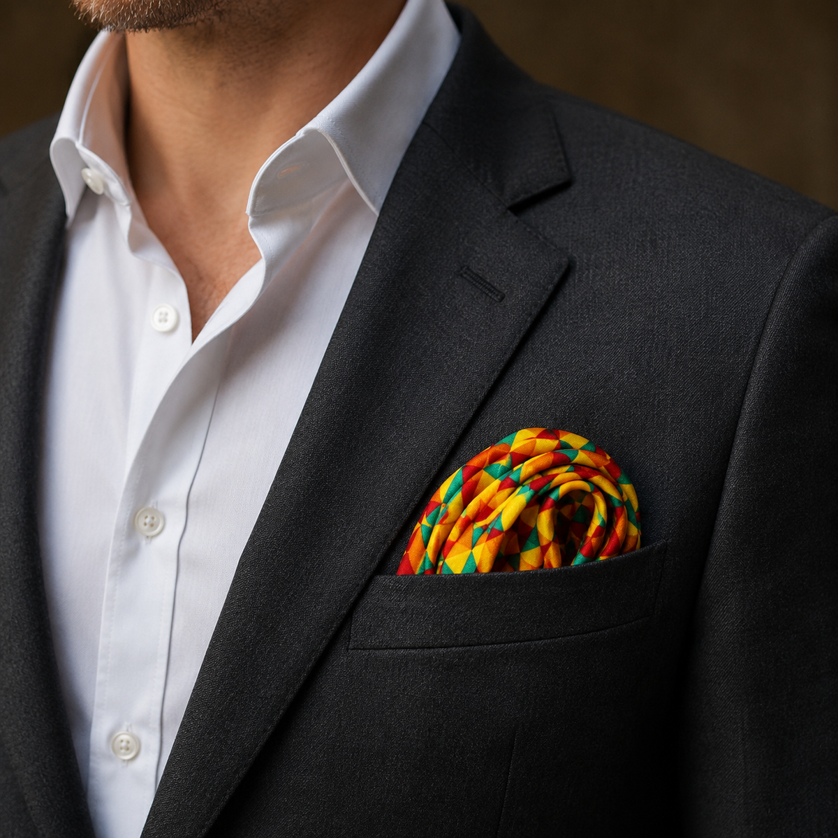 Geometric Art - Silk Pocket Square by Monzoro – view 10