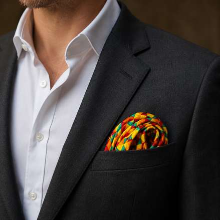 Geometric Art - Silk Pocket Square by Monzoro – view 10