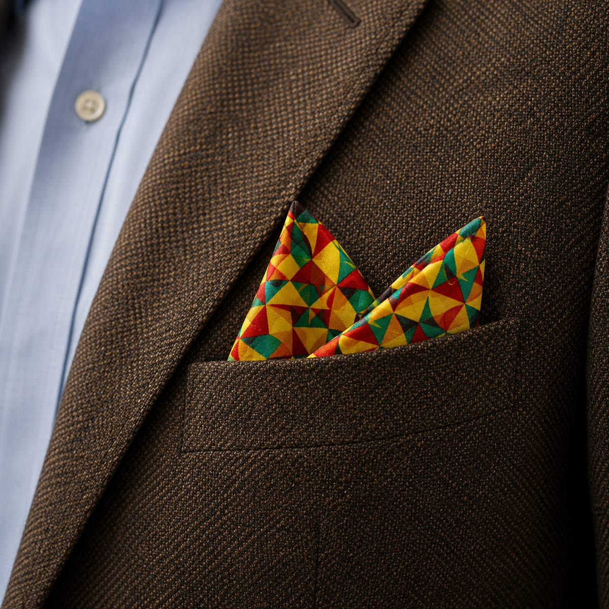 Geometric Art - Silk Pocket Square by Monzoro – view 12