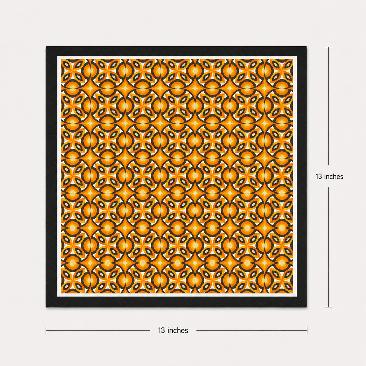 Geometric Repeat Pattern Silk Pocket Square by Monzoro – view 18