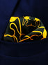 Golden Mirage Pattern Silk Pocket Square by Monzoro – view 5