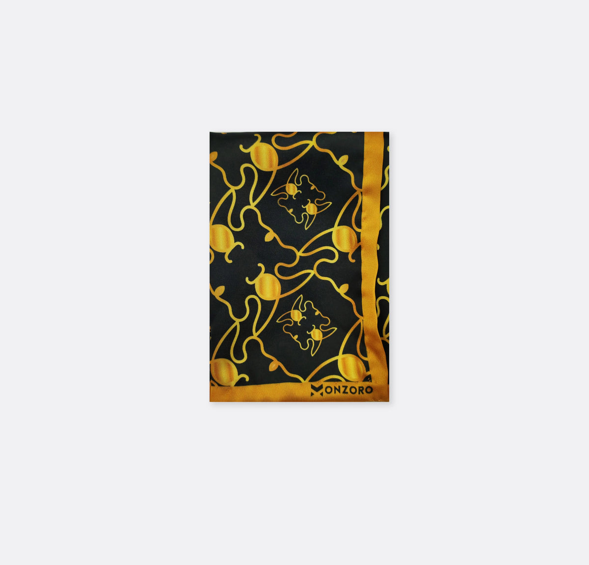 Golden Mirage Pattern Silk Pocket Square by Monzoro – view 6