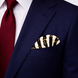 Graphite Axis Silk Pocket Square by Monzoro – view 11