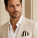 Graphite Axis Silk Pocket Square by Monzoro – view 15